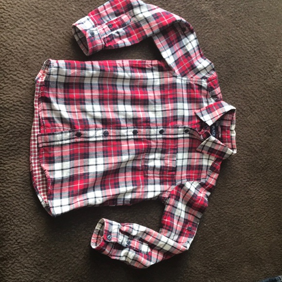 Boys Old Navy Jeans and Long Sleeve Plaid Shirt - Picture 2 of 6